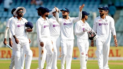 Team India players after the series win against New Zealand earlier this month. (PTI)