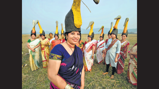 Purnima Devi Barman has built up a network of over 10,000 women in rural Assam committed to protecting the endangered hargila or greater adjutant stork. This wasn’t easy. When she began her mission, this gentle giant — which typically stands about 5 ft tall — was considered ugly, filthy and a bad omen. (Gerrit Vyn)