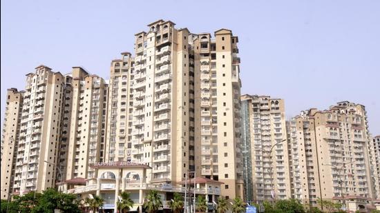 Noida, India - May 16, 2018: Real estate regulatory authority directed administration to issue RC against Amrapali, in Noida, India, on Wednesday, May 16, 2018. (Photo by Sunil Ghosh / Hindustan Times) Noida, India - May 16, 2018: Real estate regulatory authority directed administration to issue RC against Amrapali, in Noida, India, on Wednesday, May 16, 2018. (Photo by Sunil Ghosh / Hindustan Times)