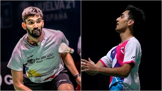 Kidambi Srikanth and Lakshya Sen set up an all-Indian semi-final on Day 7 of the BWF World Championship 2021.(PTI/AP)