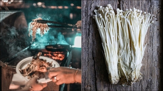 Enoki mushroom is the most searched recipe in India. Know how to make it(Photo by Lisanto 李奕良/Rebeca G. Sendroiu on Unsplash)