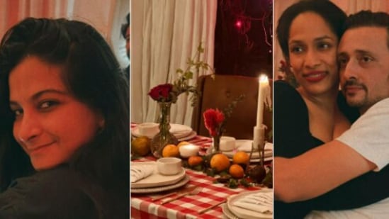 Rhea Kapoor hosts December holiday party at her home.(Instagram)