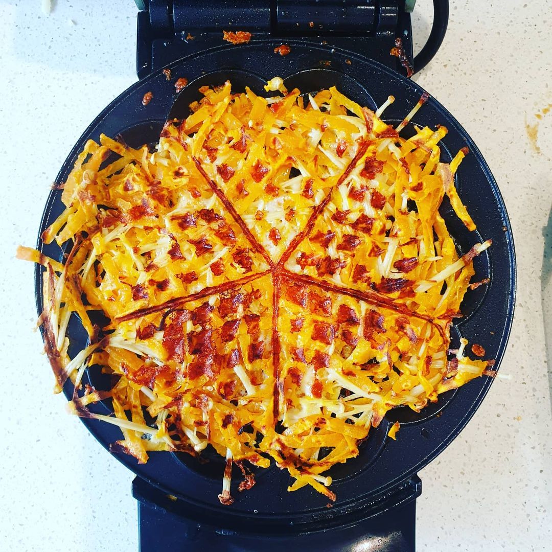 Enoki Mushroom waffles (Instagram/annabel.bateman.wellness) Enoki Mushroom waffles (Instagram/annabel.bateman.wellness)