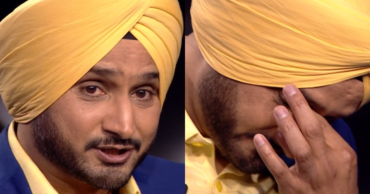 Harbhajan Singh gets emotional on KBC 13. Harbhajan Singh gets emotional on KBC 13. 