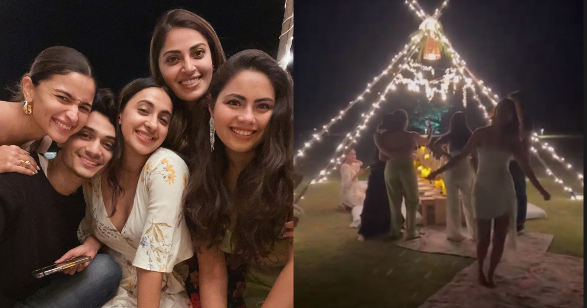 Alia Bhatt attended her friend's bachelorette party. Alia Bhatt attended her friend's bachelorette party.