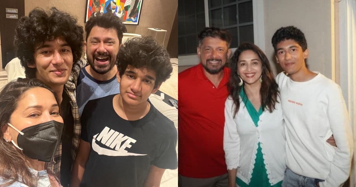 Madhuri Dixit reunites with her son Arin. Madhuri Dixit reunites with her son Arin. 