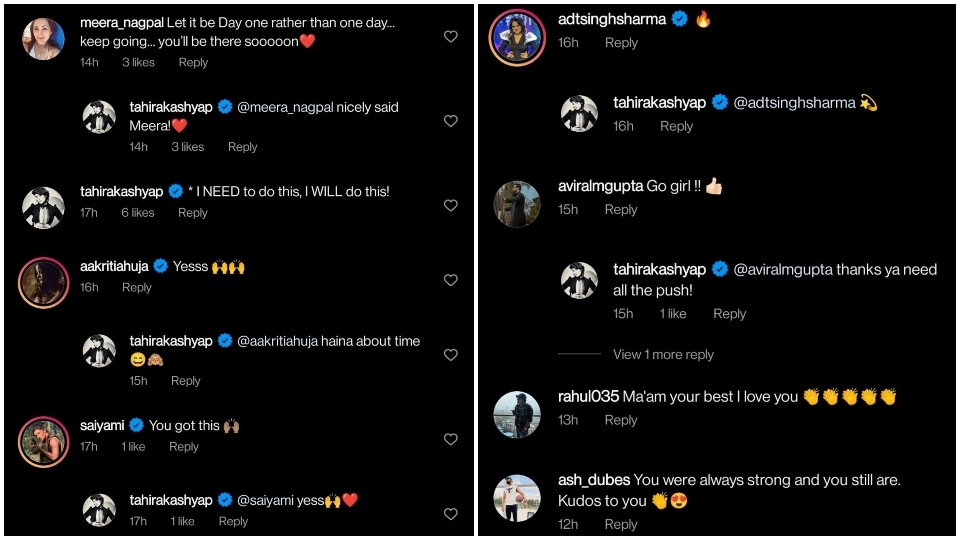 Comments on Tahira Kashyap's post. Comments on Tahira Kashyap's post. 