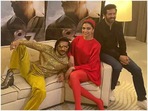 Kabir Khan, Ranveer Singh and Deepika Padukone at Jeddah. Kabir Khan, Ranveer Singh and Deepika Padukone at Jeddah.