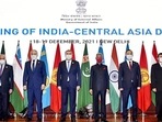 External Affairs Minister S Jaishankar (4L) with the Foreign Ministers of Central Asian countries in a group photo at the third meeting of the two-day India-Central Asia Dialogue.(ANI) External Affairs Minister S Jaishankar (4L) with the Foreign Ministers of Central Asian countries in a group photo at the third meeting of the two-day India-Central Asia Dialogue.(ANI)