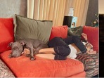 Samantha Ruth Prabhu chills with her dogs.