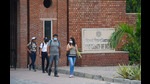 As Delhi University’s Executive Committee (EC) gives its nod to conducting entrance exam-based admission, students feels the decision will give candidates a better shot at getting into DU. (Photo: Amal KS/HT) As Delhi University’s Executive Committee (EC) gives its nod to conducting entrance exam-based admission, students feels the decision will give candidates a better shot at getting into DU. (Photo: Amal KS/HT)