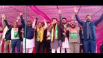 Union minister Anurag Thakur at a public meeting in support of BJP’s ward 35 candidate in Sector 48, Chandigarh, on Sunday. (HT Photo) Union minister Anurag Thakur at a public meeting in support of BJP’s ward 35 candidate in Sector 48, Chandigarh, on Sunday. (HT Photo)