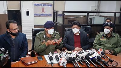 Divisional commissioner of Jammu Raghav Langer addressing media about power crisis due to the ongoing strike of the Jammu and Kashmir power development department employees, in Jammu on Sunday. The administration has sought the help of the army for the restoration of electricity. (ani) Divisional commissioner of Jammu Raghav Langer addressing media about power crisis due to the ongoing strike of the Jammu and Kashmir power development department employees, in Jammu on Sunday. The administration has sought the help of the army for the restoration of electricity. (ani)