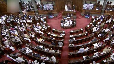 Proceedings of Rajya Sabha adjourned amid uproar in the House by Opposition MPs during the Winter Session of Parliament, in New Delhi on December 17. (ANI) Proceedings of Rajya Sabha adjourned amid uproar in the House by Opposition MPs during the Winter Session of Parliament, in New Delhi on December 17. (ANI)