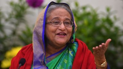 Bangladesh Prime Minister Sheikh Hasina Hasina has comprehensively addressed India’s security and connectivity concerns by cracking down against Northeastern rebels and allowing use of its ports and transit to Northeast. (AFP) Bangladesh Prime Minister Sheikh Hasina Hasina has comprehensively addressed India’s security and connectivity concerns by cracking down against Northeastern rebels and allowing use of its ports and transit to Northeast. (AFP)