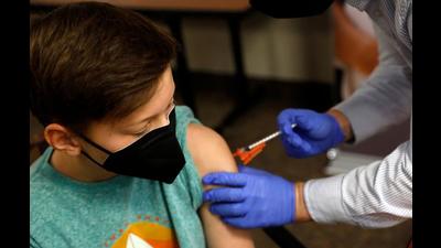 Covovax, which is primarily developed by US firm, Novavax Inc, will be mass produced by Pune-based Serum Institute of India (SII), mainly for the below 18 age group. (AFP) Covovax, which is primarily developed by US firm, Novavax Inc, will be mass produced by Pune-based Serum Institute of India (SII), mainly for the below 18 age group. (AFP)