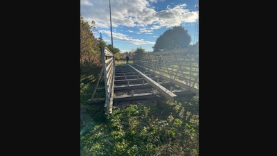 The image shows a part of the bridge. (Facebook/Akron Police Department)