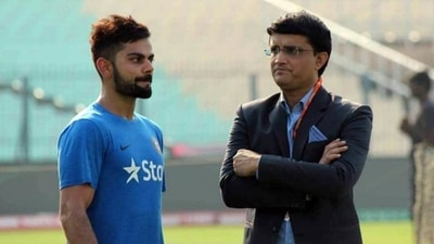 Virat Kohli with BCCI President Sourav Ganguly. (File) Virat Kohli with BCCI President Sourav Ganguly. (File)