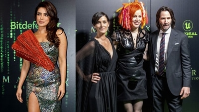 Priyanka Chopra at The Matrix Resurrections premiere in California on Saturday. (Reuters/AP) Priyanka Chopra at The Matrix Resurrections premiere in California on Saturday. (Reuters/AP)