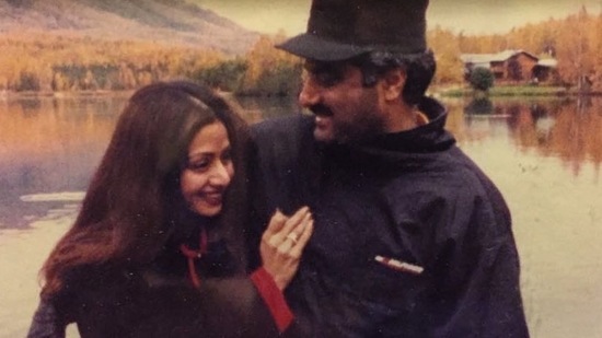 Sridevi and Boney Kapoor in Alaska.
