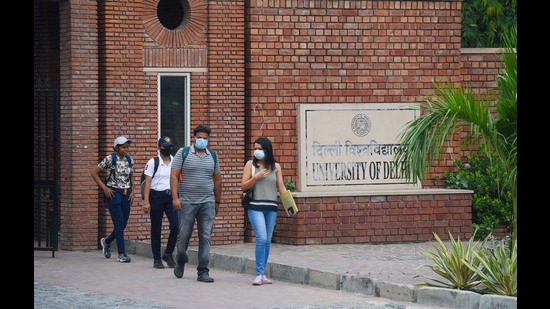 As Delhi University’s Executive Committee (EC) gives its nod to conducting entrance exam-based admission, students feels the decision will give candidates a better shot at getting into DU. (Photo: Amal KS/HT)