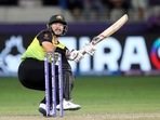 Australia's Matthew Wade bats during the Cricket Twenty20 World Cup semi-final match between Pakistan and Australia in Dubai, UAE, Thursday, Nov. 11, 2021. Australia's Matthew Wade bats during the Cricket Twenty20 World Cup semi-final match between Pakistan and Australia in Dubai, UAE, Thursday, Nov. 11, 2021. 