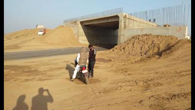 Residents said that due to the construction of the new expressway, they will have to travel extra 40km to visit religious places in Rajasthan and Uttar Pradesh. (Sourced) Residents said that due to the construction of the new expressway, they will have to travel extra 40km to visit religious places in Rajasthan and Uttar Pradesh. (Sourced)
