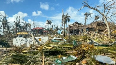Typhoon Rai, which made landfall in the Philippines last week, has killed at least 208 and around 52 people still remain missing, the national police spokesperson said on Monday. (AP) Typhoon Rai, which made landfall in the Philippines last week, has killed at least 208 and around 52 people still remain missing, the national police spokesperson said on Monday. (AP)