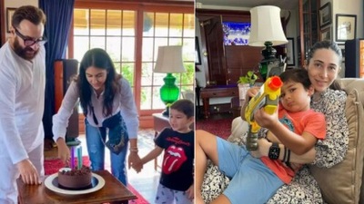 Sara Ali Khan and Karisma Kapoor wish Taimur Ali Khan on his 5th birthday. (Instagram)