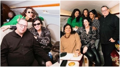 Priyanka Chopra [posed with ‘Papa’ Kevin Jonas, 'Mama’ Denise Jonas and her mother Madhu Chopra.