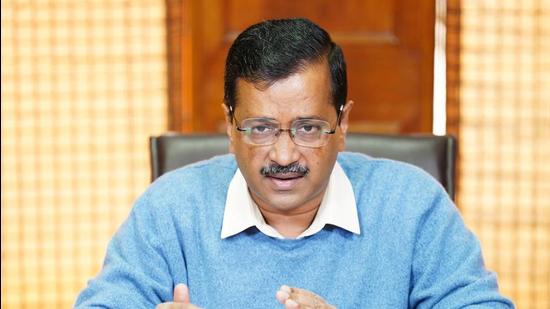 Earlier in the day, chief minister Arvind Kejriwal announced that the Delhi cabinet has approved the setting up of a Delhi Teachers’ University and said that a bill on it will be placed before the assembly in the coming session. (HT Photo)