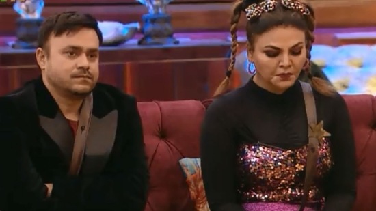 Ritesh and Rakhi Sawant on Bigg Boss 15.