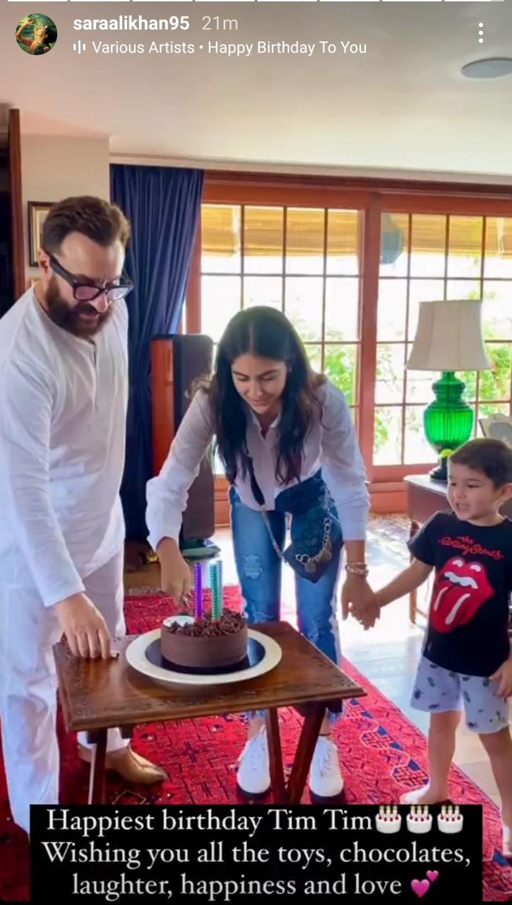 Sara Ali Khan wishes Taimur.