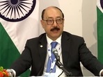 Shringla last visited Myanmar in October 2020, when he was accompanied by Indian Army chief General MM Naravane – the first time an Indian delegation to the neighbouring country included both officials.(ANI) Shringla last visited Myanmar in October 2020, when he was accompanied by Indian Army chief General MM Naravane – the first time an Indian delegation to the neighbouring country included both officials.(ANI)