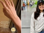 Rashmika Mandanna shares photo of her hand on Instagram.