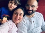 Kareena Kapoor poses with her husband Saif Ali Khan and their son Taimur. Kareena Kapoor poses with her husband Saif Ali Khan and their son Taimur.