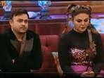 Rakhi Sawant and Ritesh Singh on Bigg Boss 15. Rakhi Sawant and Ritesh Singh on Bigg Boss 15.