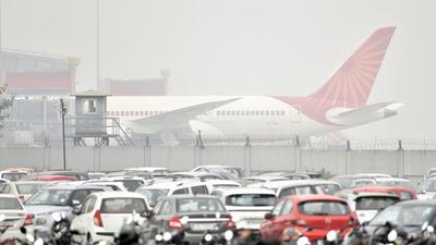 A plane is seen at Terminal 3 of the IGI Airport in New Delhi. (Sanjeev Verma/HT file) A plane is seen at Terminal 3 of the IGI Airport in New Delhi. (Sanjeev Verma/HT file)