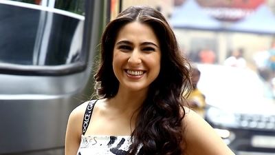 Sara Ali Khan poses for a picture at the promotion of her Atrangi Re in Mumbai. (ANI Photo) Sara Ali Khan poses for a picture at the promotion of her Atrangi Re in Mumbai. (ANI Photo)