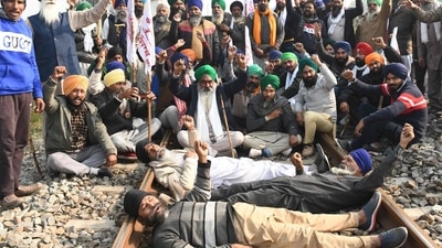 They also demanded the cancellation of police cases registered against farmers who protested against the three laws. (AFP) They also demanded the cancellation of police cases registered against farmers who protested against the three laws. (AFP)