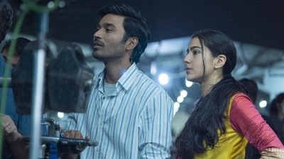 Dhanush and Sara Ali Khan are paired opposite each other in Atrangi Re. Dhanush and Sara Ali Khan are paired opposite each other in Atrangi Re.