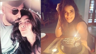 Karishma Tanna celebrated her birthday with fiance Varun Bangera. Karishma Tanna celebrated her birthday with fiance Varun Bangera.