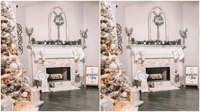 Decorate the mantel – It is the most attractive part of any living room. Decorate the top shelf of your mantel with socks, gifts and accessories and watch your living room lit up. (https://in.pinterest.com/)