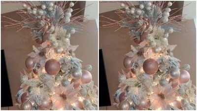 Stick to a theme: Decorate your Christmas tree to the theme of a specific colour or shade so that it does not look random and messy. (https://in.pinterest.com/)