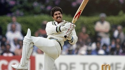 83 movie review: Ranveer Singh as Kapil Dev in 83. (Instagram) 83 movie review: Ranveer Singh as Kapil Dev in 83. (Instagram)