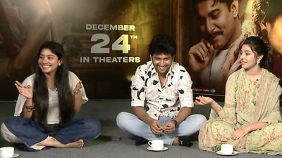 Sai Pallavi during a promotional interview of Shyam Sinha Roy Sai Pallavi during a promotional interview of Shyam Sinha Roy
