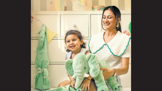 Sukhneet Wadhwa with her son Divraaj