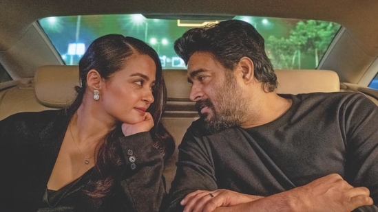 R Madhavan and Surveen Chawla in a still from Decoupled.