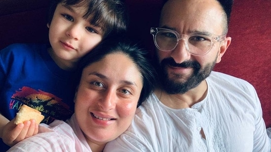 Kareena Kapoor poses with her husband Saif Ali Khan and their son Taimur. Kareena Kapoor poses with her husband Saif Ali Khan and their son Taimur.
