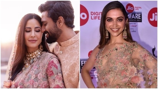 Deepika Padukone is a Sight of Sheer Ethnic Bliss in Pearl White  Embellished Saree with Sequined Blouse